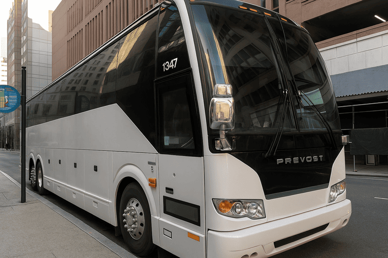 a Bus Rental Company Detroit coach bus