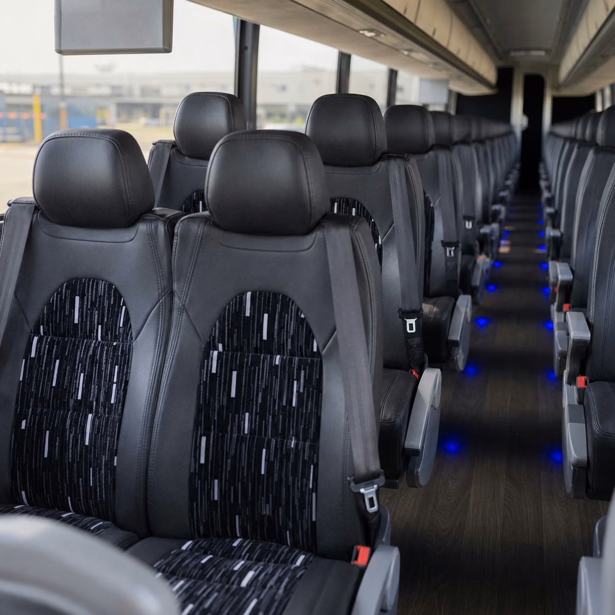 detroit charter bus rental inside
