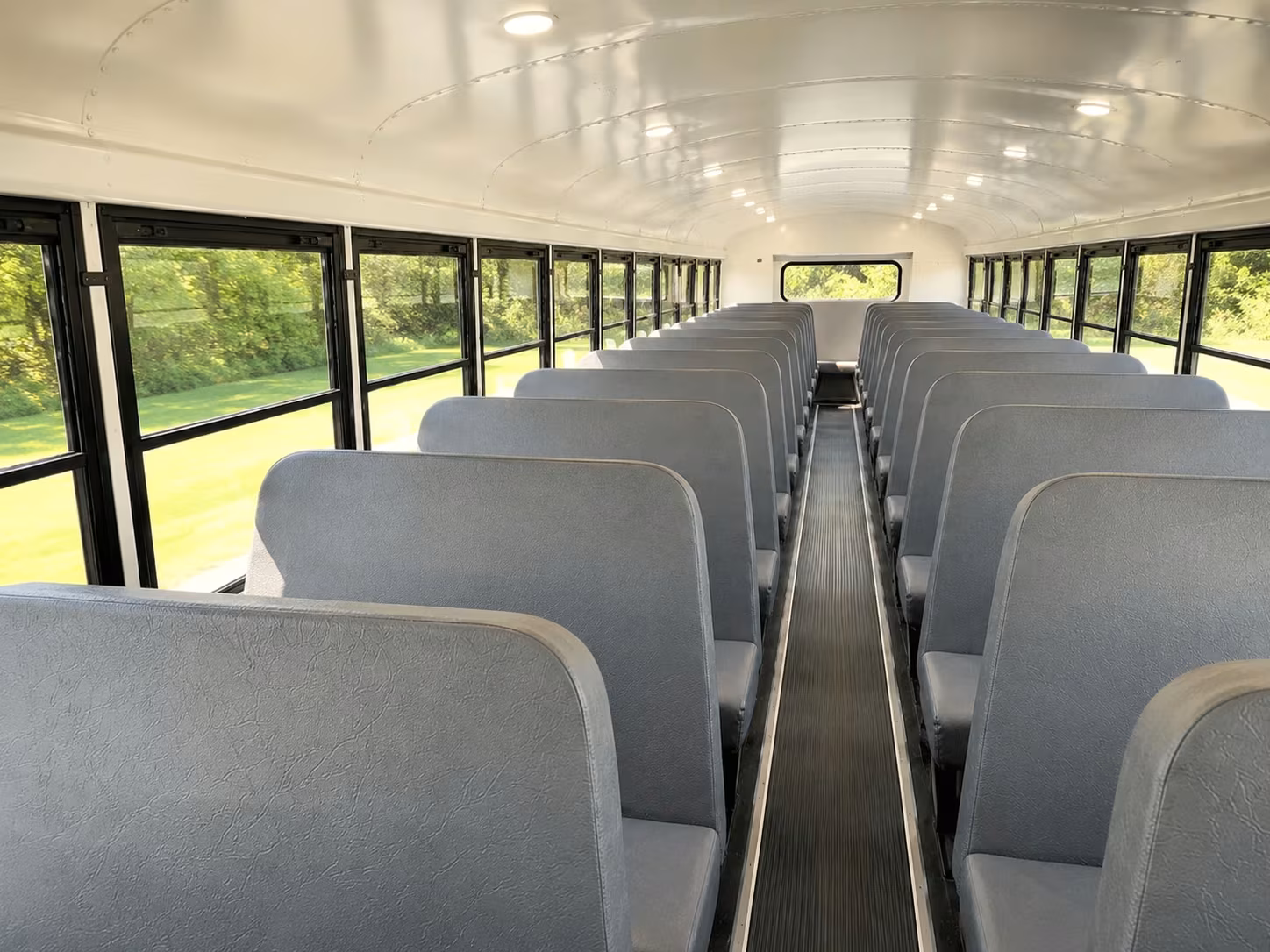 school bus inside